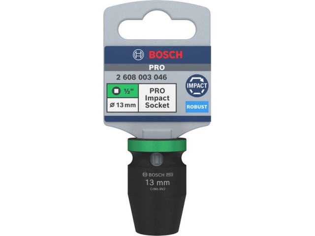PRO Impact Socket Bosch, 1/2, 13mm, standardni, 2608003046